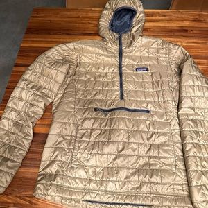 Patagonia Men’s Medium Nano Puff Bivy Pullover Hooded Quilted Jacket